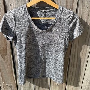 Under Armour Marled Gray Tee Shirt EUC